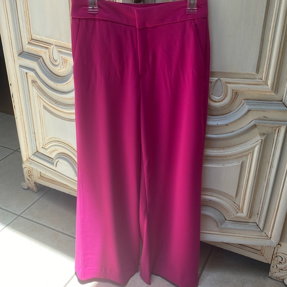 Banana Republic fuschia wide leg pant